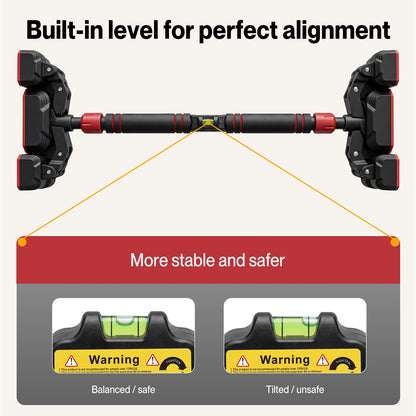 Centra Pull Up Bar Doorway No Screw Lever Adjustable Length Heavy Duty 200kg
