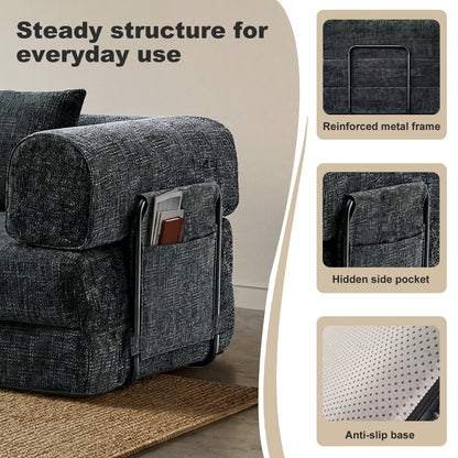 Levede Convertible Sofa Bed Sleeper 2 3 Seater Folding Floor Couch Small Space