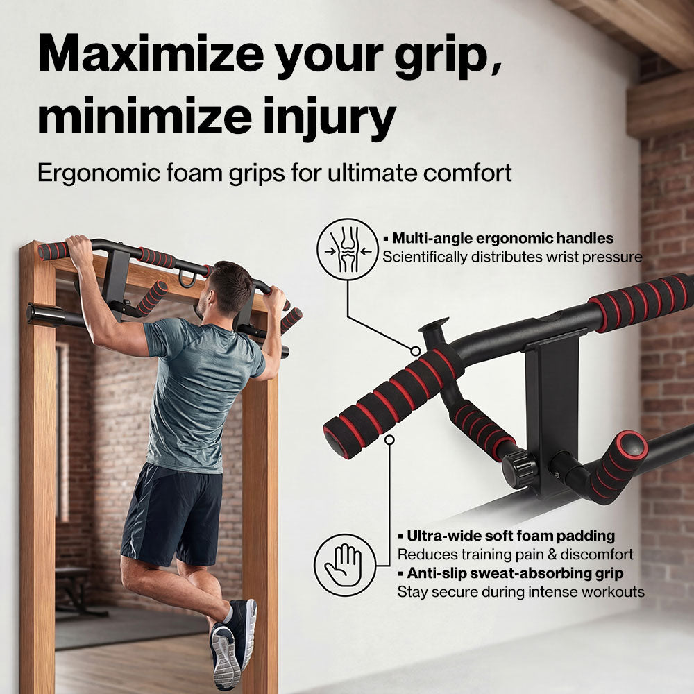 Centra Pull Up Bar Doorway Chin Up Bar Easier Strength Trainer Resistance Band
