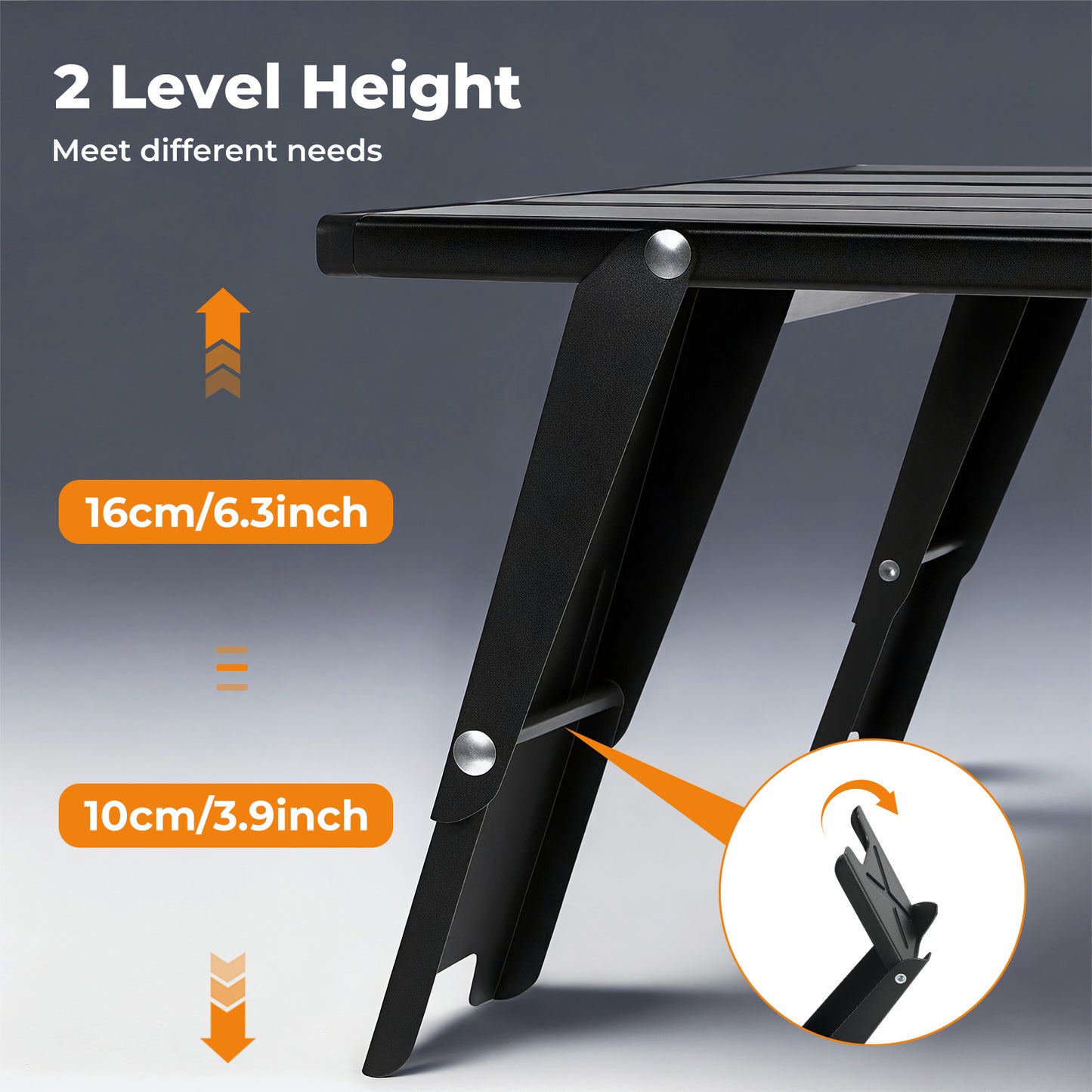 Levede Folding Camping Table Mini Aluminium Portable Picnic Desk Lightweight