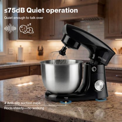 Spector Stand Mixer Electric 5L+4.5L Mixing Bowl 1500W 10 Speed Dough Hook Whisk