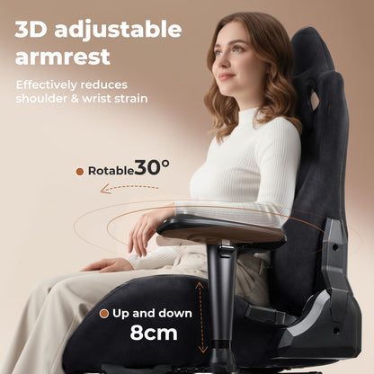 Ergonomic Office Chair 165° Reclining Executive Computer Chair with Spring Seat