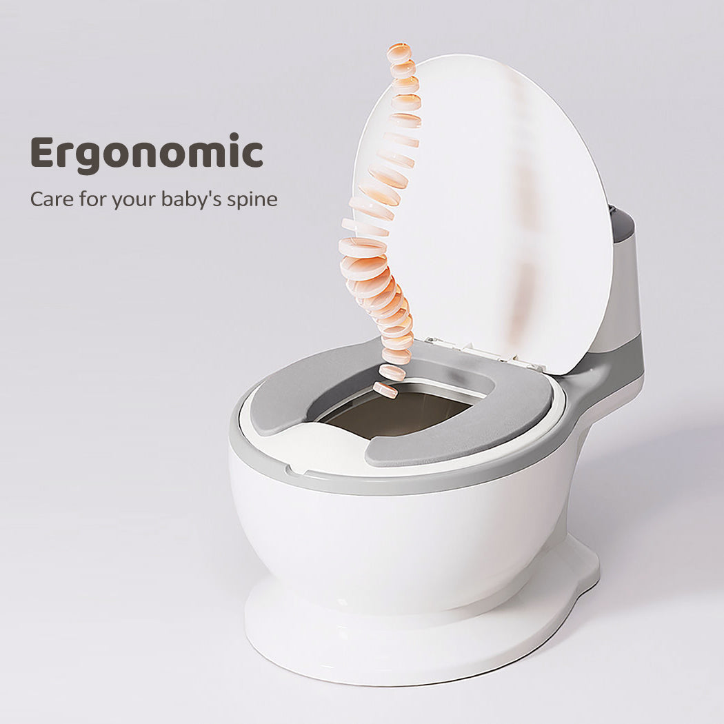 Dekko Kids Potty Trainer Seat Safety Toilet Training Toddler Non-Slip Grey