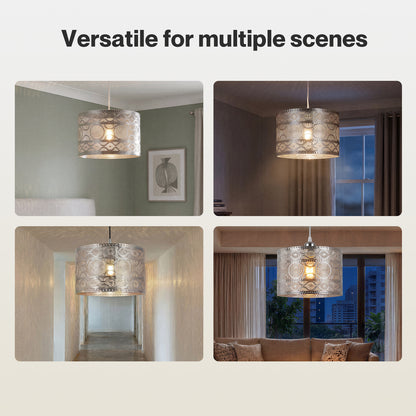 Emitto Ceiling Light Shade Moroccan Style Silver Chrome Pendant Shade Lamp Decor