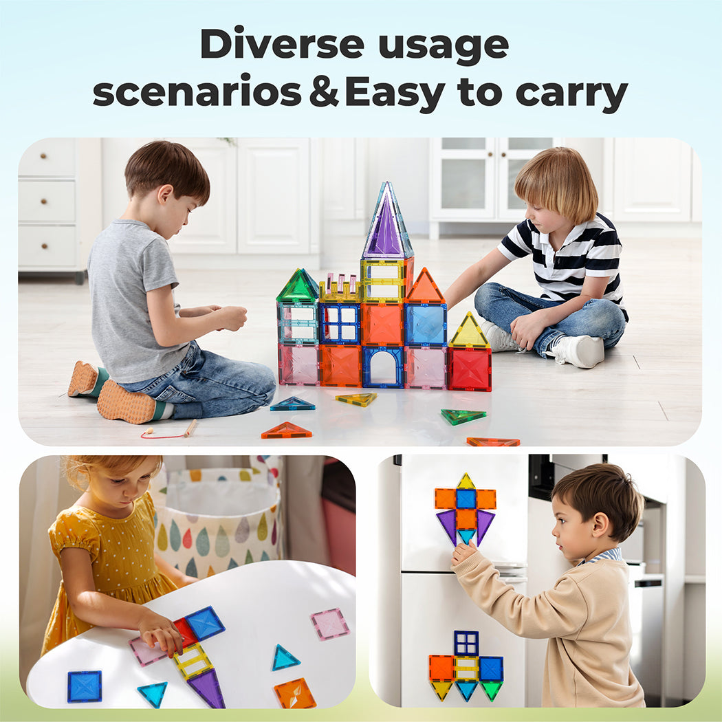 Dekko Kids Magnetic Building Blocks Magnetic Tiles Educational Construction Toy