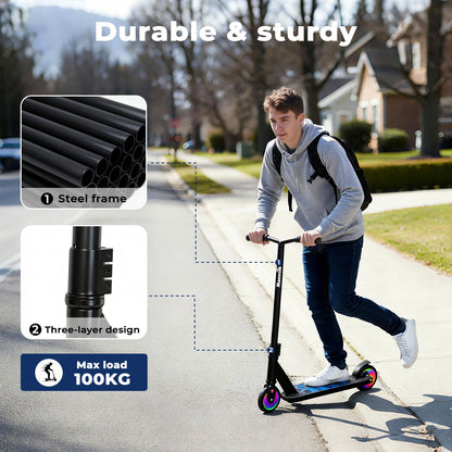 Monvelo Stunt Scooter for Kids Adult 360° Freestyle Trick Upgrade Metal Wheel