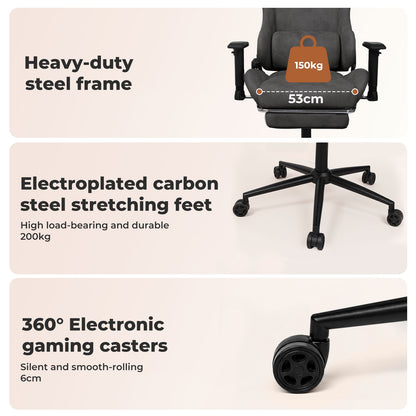 Levede Ergonomic Office Chair 165° Reclining Executive Chair Spring Foam Cushion
