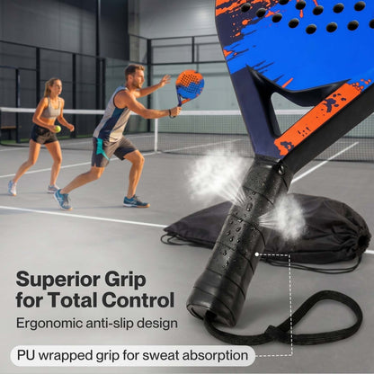 Centra Padel Tennis Racket  Carbon Fiber Face  360g  Black