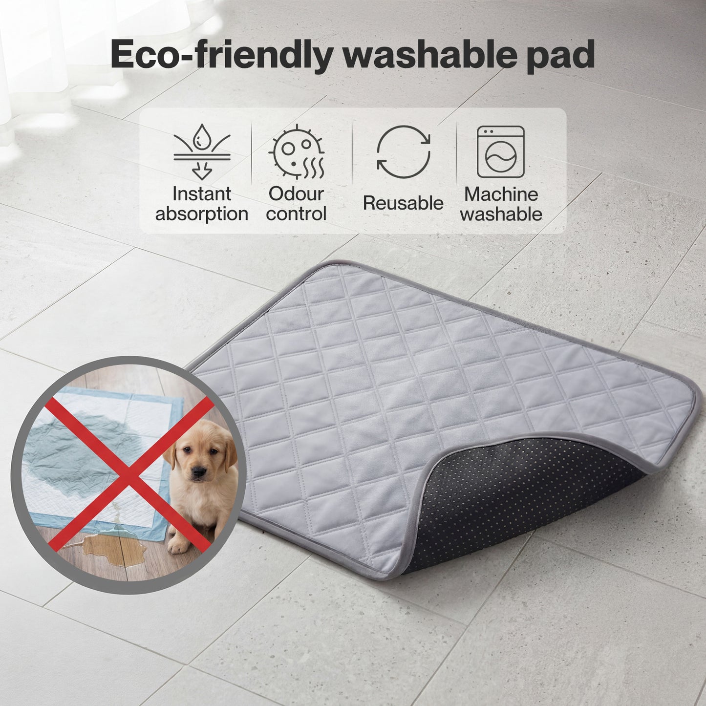Skylos Dog Potty Tray Artificial Grass Puppy Toilet Trainer Indoor Pet Pee Pad
