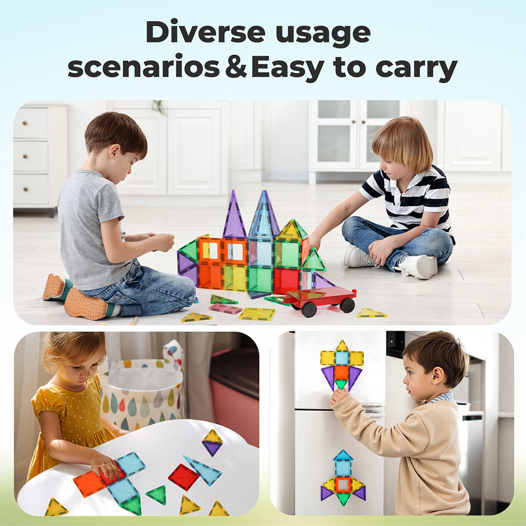 Dekko 60pc Magnetic Building Blocks Set STEM Educational Toys for Kids Gifts