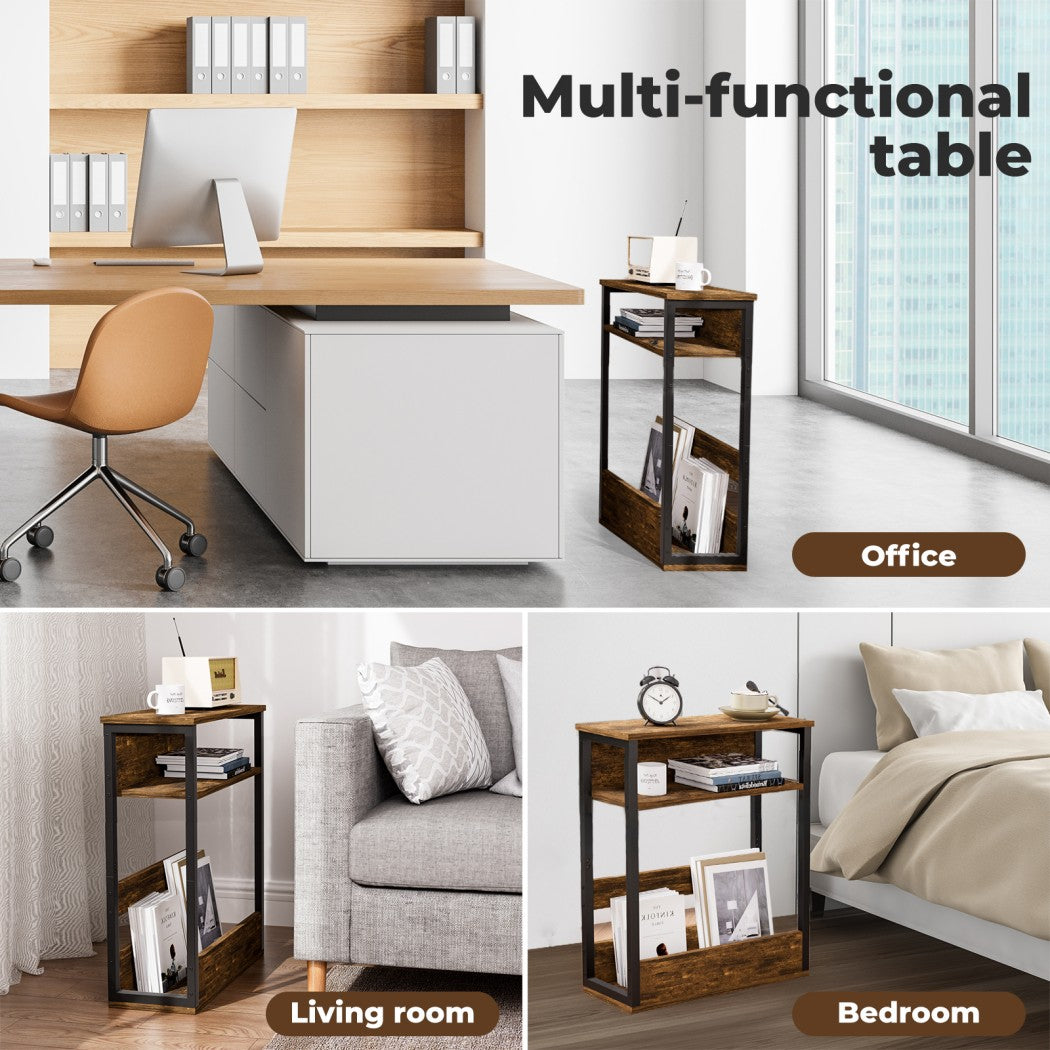 Levede Coffee Table with Storage Shelf Bedside Cabient Sofa Side End Tables
