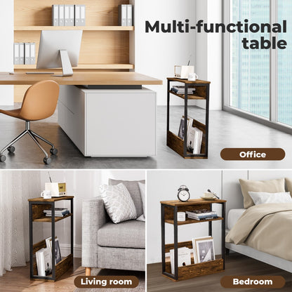 Levede Coffee Table with Storage Shelf Bedside Cabient Sofa Side End Tables