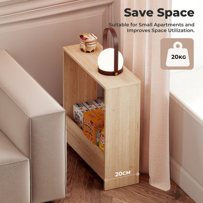 Levede Slim Side Table Storage Small Space Sofa End Table Bedside Living Room