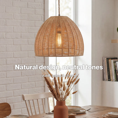 Emitto Ceiling Light Shade Pendant Woven Lampshade Natural Lightshade Easy Fit