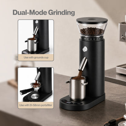 Spector Coffee Grinder 60-Setting Portable USB Rechargeable Burr Grinder Black