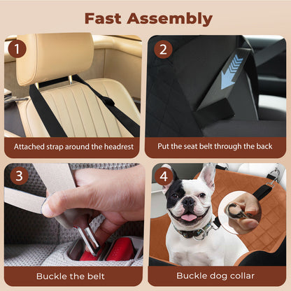 Skylos Dog Booster Car Seat Travel Carrier Bed Basket Portable Pet Cat Puppy