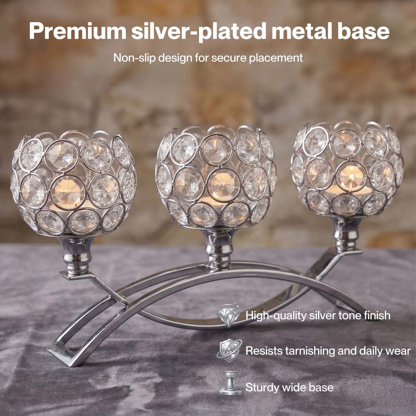 Levede Candle Holder Set Candlestick Stand Light Holder Table Modern Decorative
