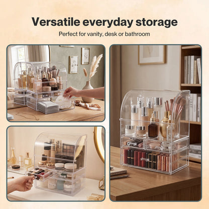 ilus Makeup Storage Organiser Acrylic Cosmetics Organizer Beauty Clear Color