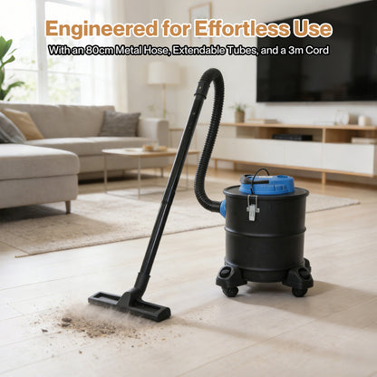 Spector 20L Fireplace Ash Vacuum Cleaner Wood Burner Blower Vac 1200W BBQ Stoves