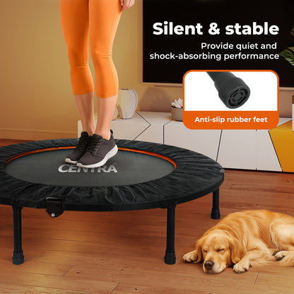 Centra 40 Inch Mini Trampoline Bounce Round Exercise Home Gym Fitness Rebounder