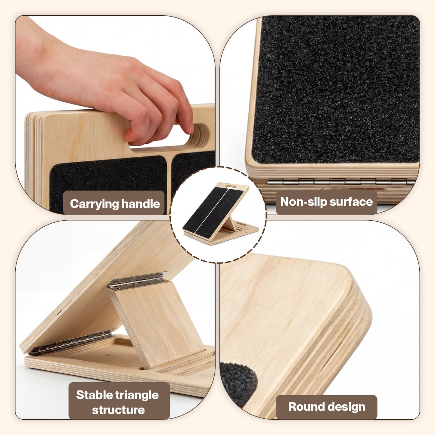 Centra Adjustable Slant Board Calf Stretcher Stretch Board 5 Angles Incline