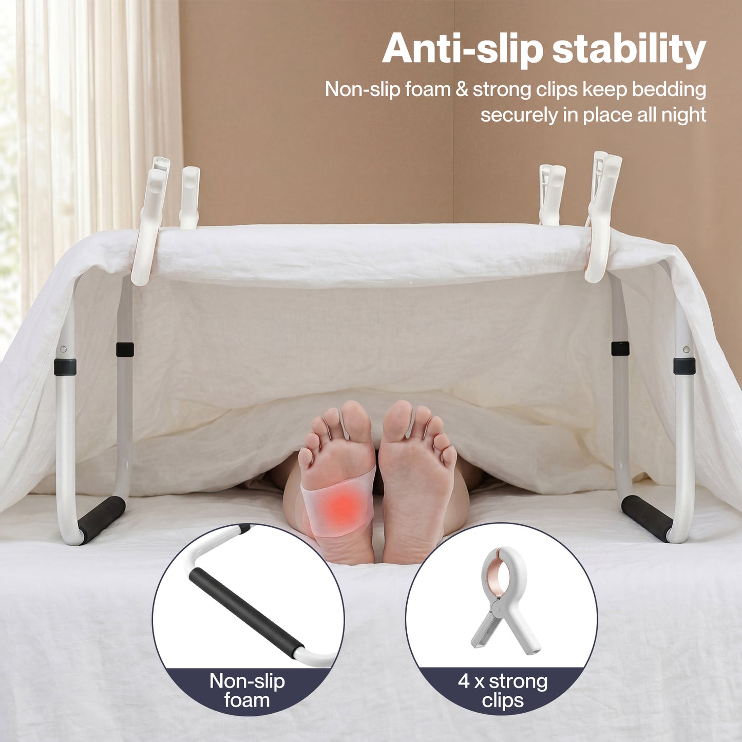 Levede Blanket Lifter for Feet Foot Tent Blanket Support Holder Bar Adjustable