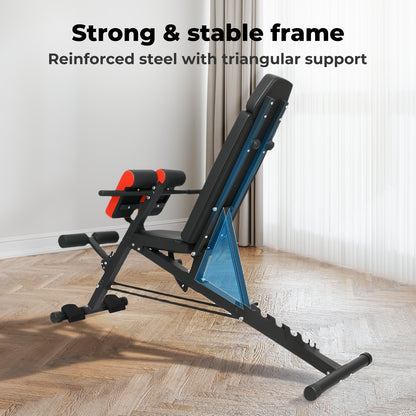 Centra Weight Bench Adjustable Foldable Strength Training Full Body Workout Gym