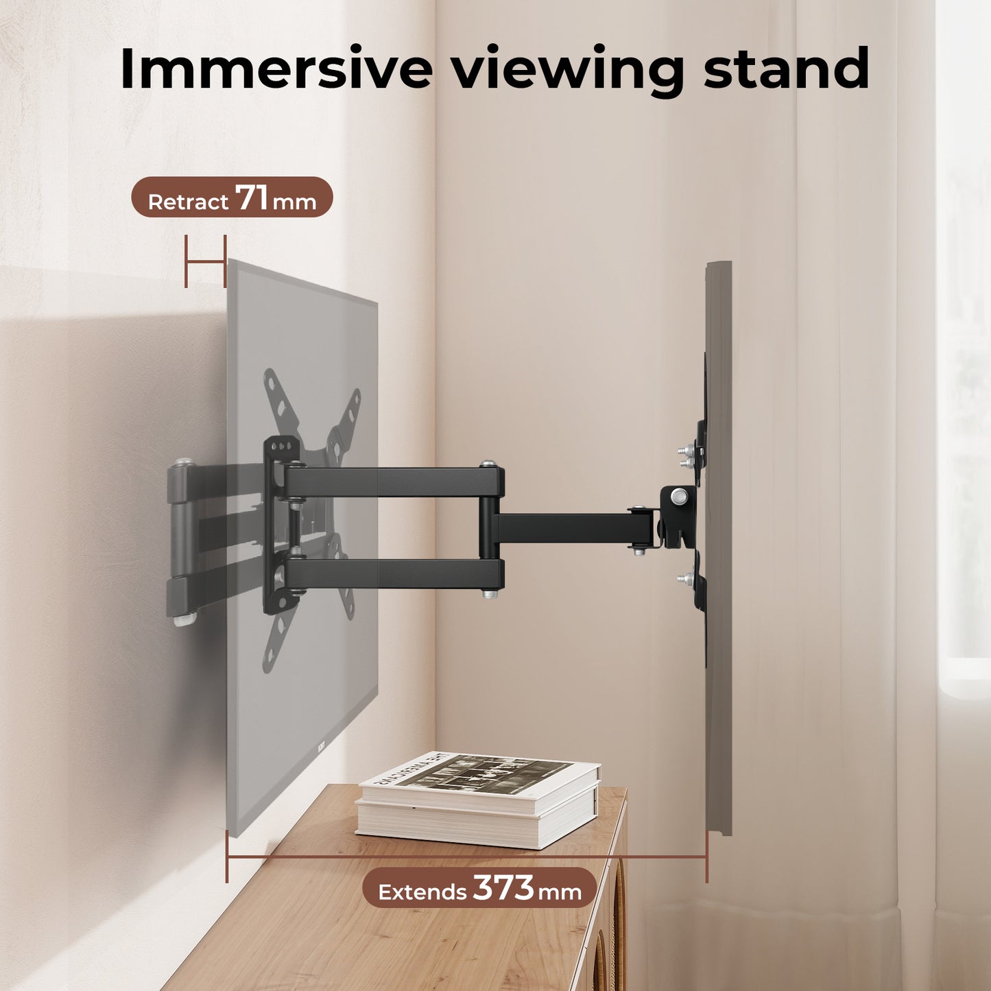 Levede TV Wall Bracket Mount Swing Arm Tilt Swivel 16" 22" 24" 32" 40" 43" LED