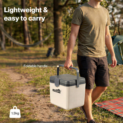 Mountview Cool Box 6L Portable Cooler Food Drinks Camping Beach Picnic White