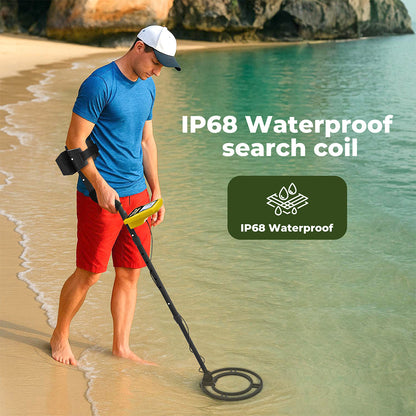 Traderight Deep Professional Metal Detector Hunt Treasure Gold Coins Waterproof