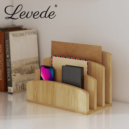 Levede Letter Paper File Storage Stand Rack Holder Tray Organiser Desktop Office