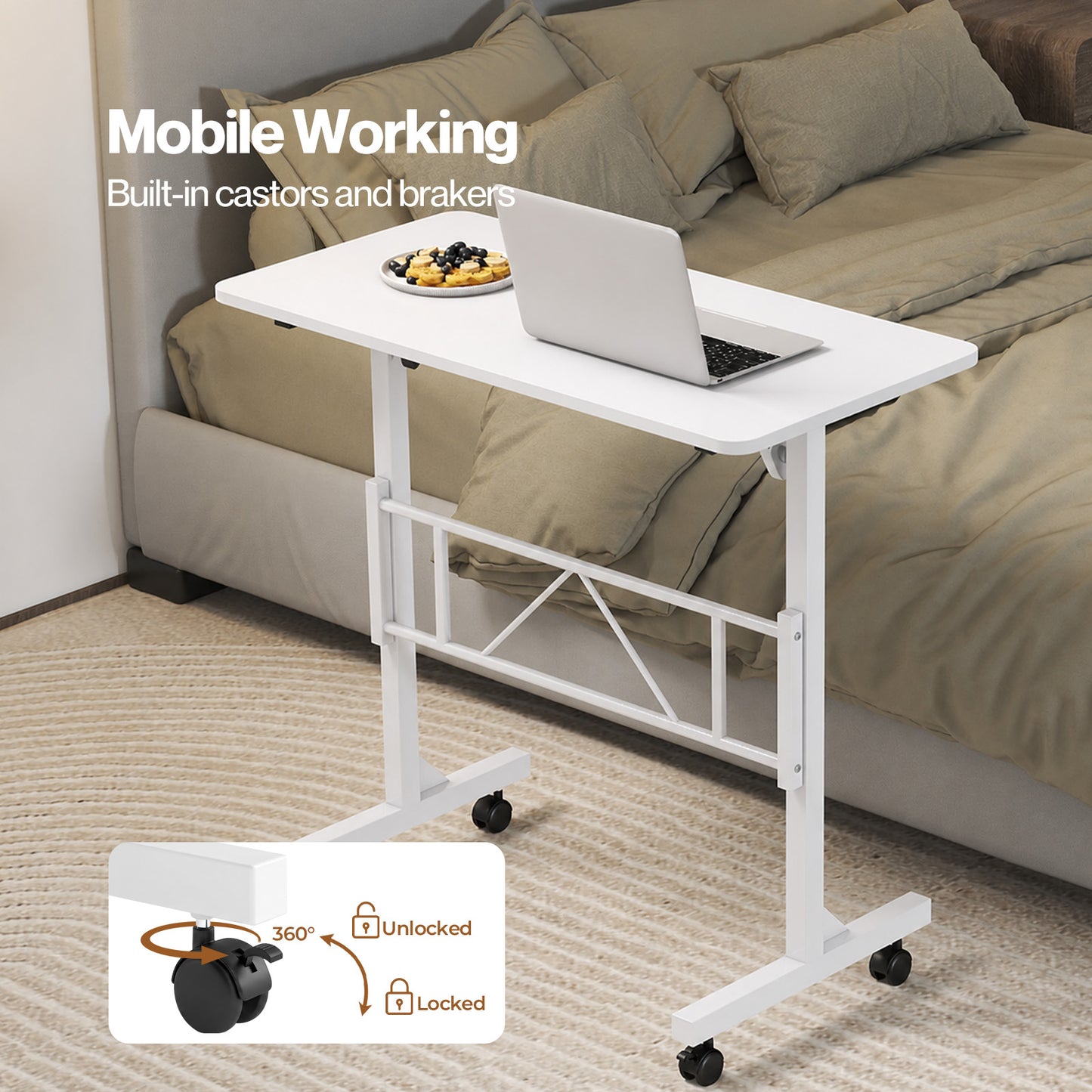 Levede Standing Desk Height Adjustable Office Laptop Pc Computer Workstation