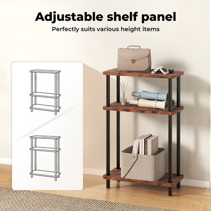 Levede Slim Side Table 3 Tier Narrow Sofa End Table Bedside Storage Stand