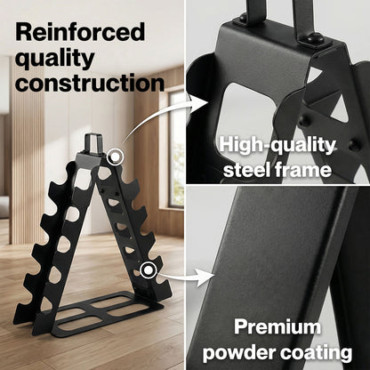 Centra Dumbbell Rack Stand Steel A-Frame Home Gym Weight Storage Holder 180LB