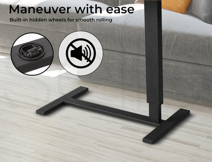 Standing Desk Height Adjustable Stand Folding Laptop Table Shelf Electric USB