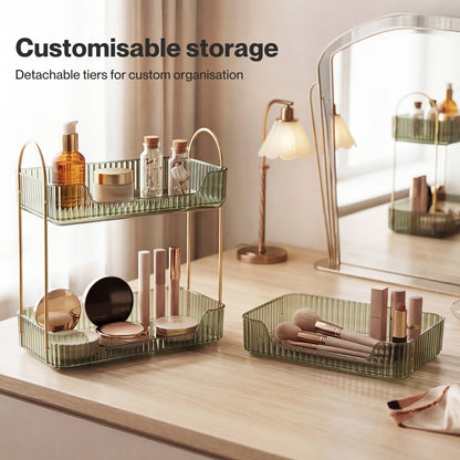 ilus Makeup Organiser Modern Minimalist 3-Tier Cosmetic Storage Rack Beauty