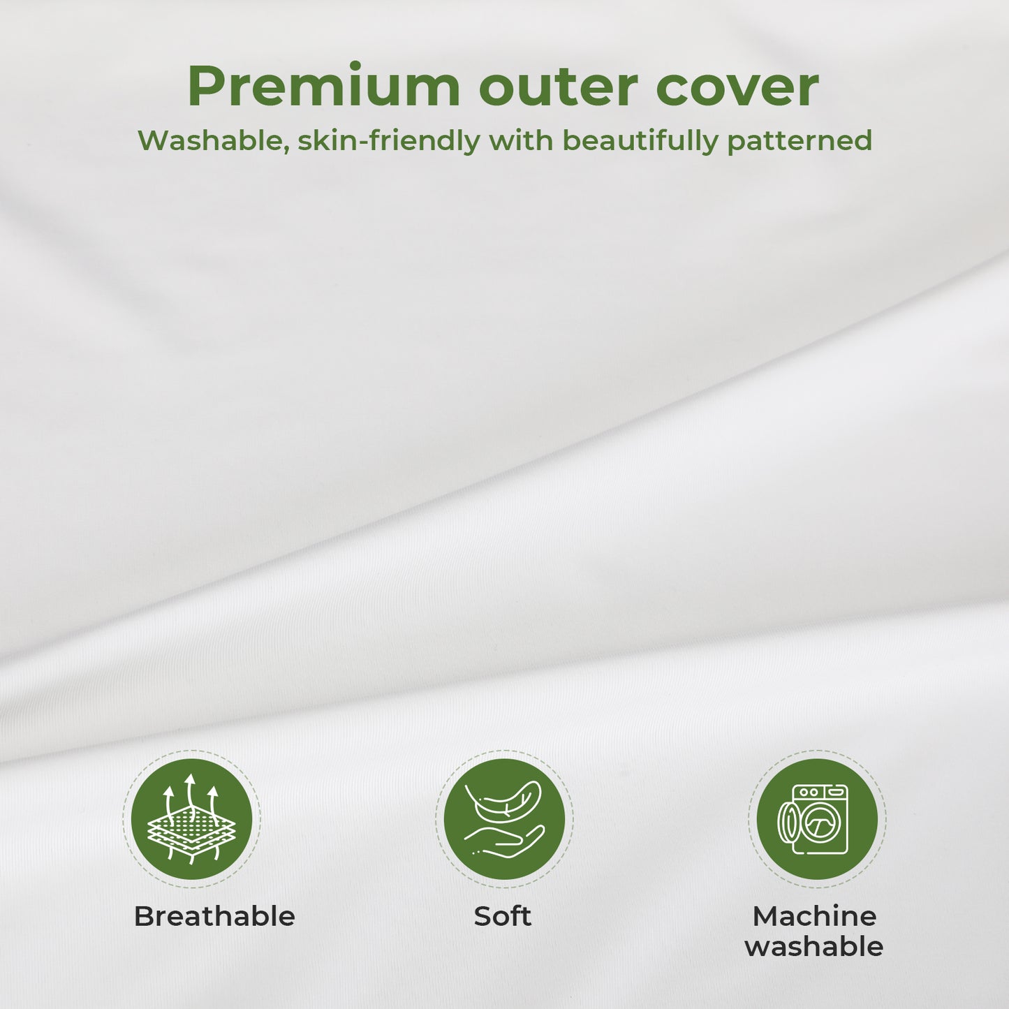 Lavio Luxury Pillow Firm Side Support Memory Foam with Soft Side Foam Reversible