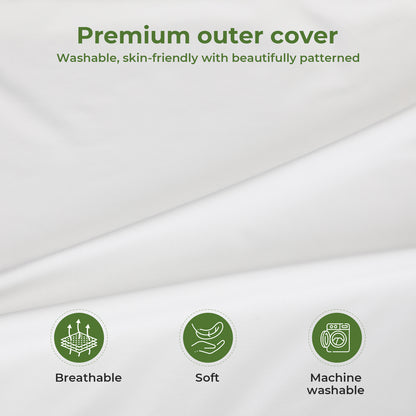 Lavio Luxury Pillow Firm Side Support Memory Foam with Soft Side Foam Reversible