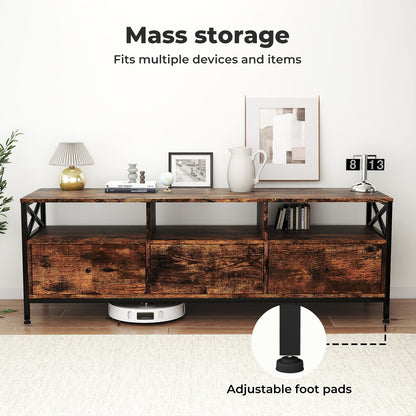 Levede TV Stand Cabinet Entertainment Unit with Drawers Shelves for 65 Inch TV