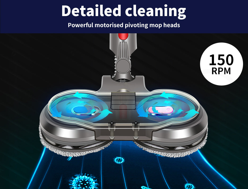 Electric Motorised Mop Head for Dyson V7 V8 V10 V11 V15 Vacuum Cleaners 6 Pads