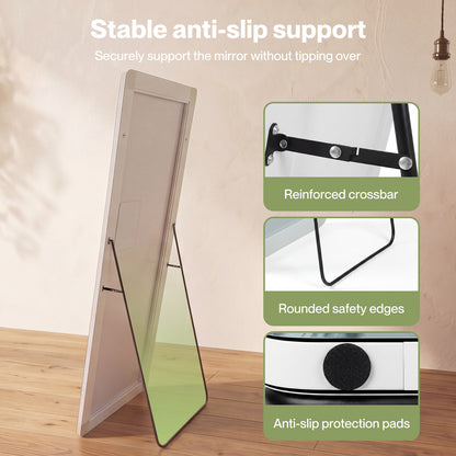 Yezi Full Length Mirror 3 Color LED Touch Dressing Mirror 165x60cm with Dimming
