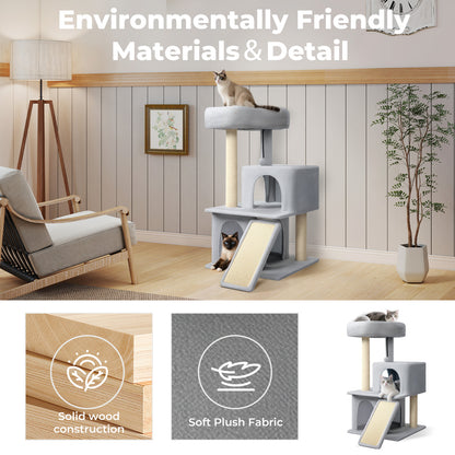 Skylos Cat Tree Tower Multi-Level Scratching Posts Condo House Cat Furniture