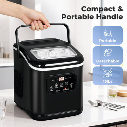 Spector Countertop Ice Cube Maker Machine 12Kg Automatic 2 Size Self Cleaning