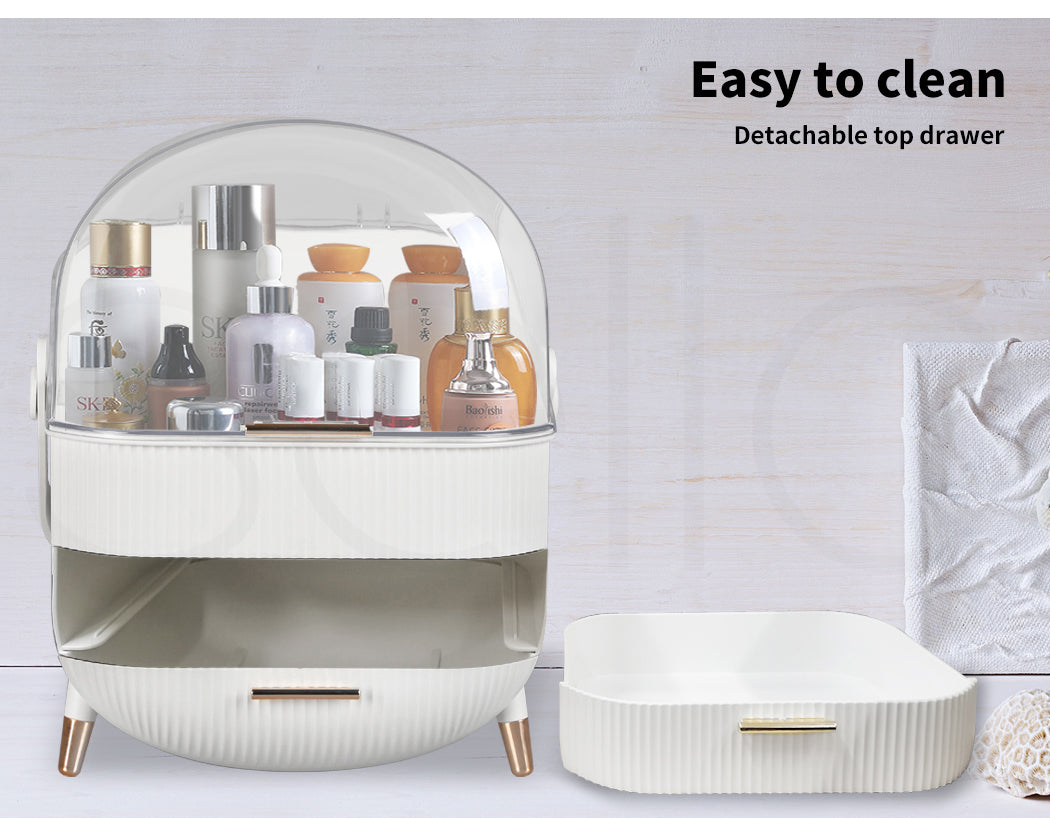 Ilus Cosmetic Storage Organiser Makeup Three Layer Skincare Display Case Box