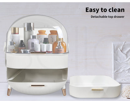 Ilus Cosmetic Storage Organiser Makeup Three Layer Skincare Display Case Box