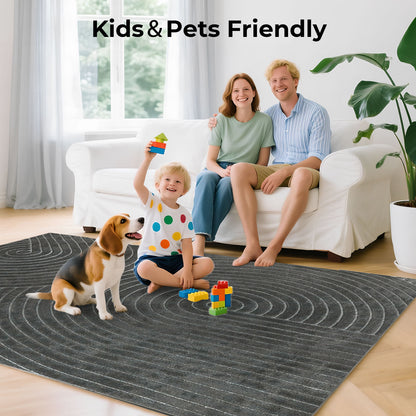 Marlow Large Area Rug Floor Rug Mat for Living Room Bedroom Washable Non Slip