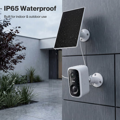 Spector 2K Wireless Security Camera Solar Powered WiFi AI Detection Outdoor PIR