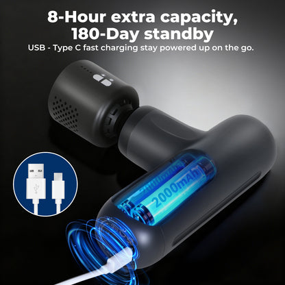 Centra Massage Gun Deep Tissue Heating Cooling Head for Muscle Deep Relaxation