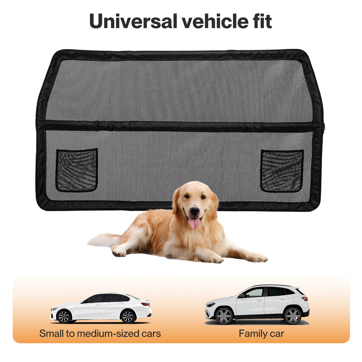 Skylos Dog Car Barrier Net Mesh Dog Guard Safety Car Boot Back Seat Pet Barrier