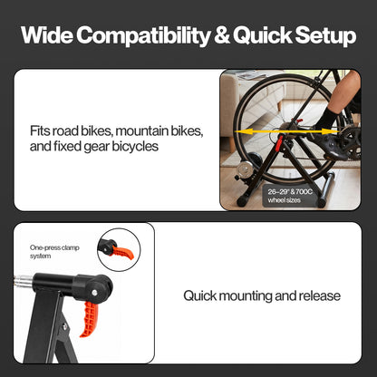 MONVELO Turbo Trainer Magnetic Bike Training Stand 6 Level Resistance Indoor
